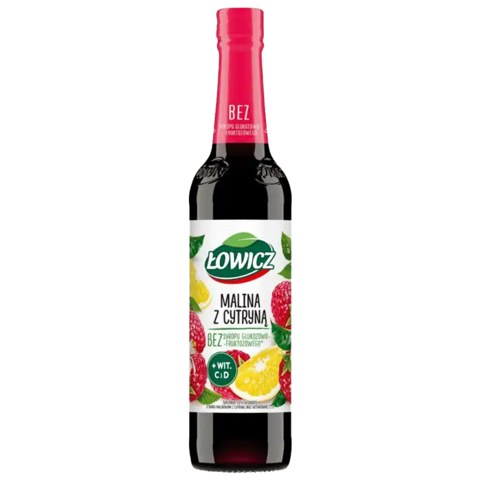 Łowicz málna-citrom ízű szörp