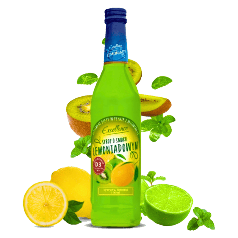 Excellence citrom, lime és kiwi ízü limonádé szörp