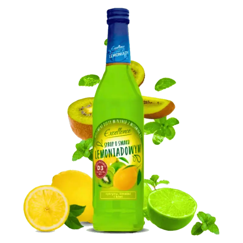 Excellence citrom, lime és kiwi ízü limonádé szörp