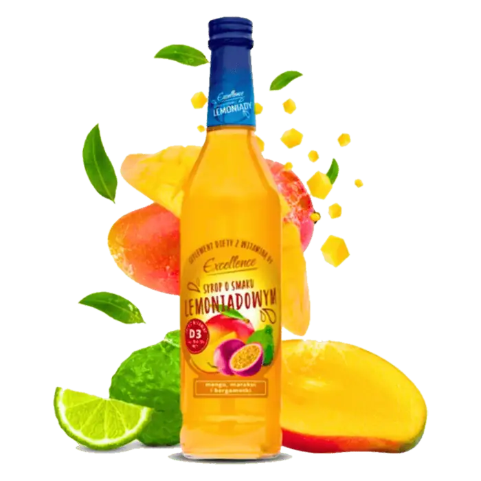 Excellence mangó, maracuja és bergamott ízü limonádé szörp