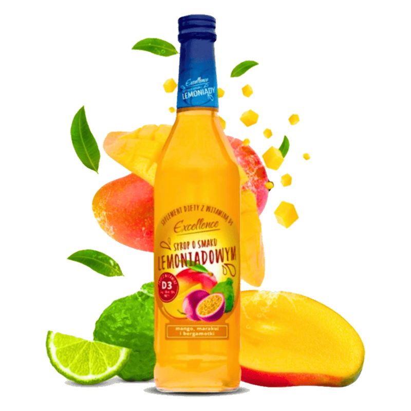 Excellence mangó, maracuja és bergamott ízü limonádé szörp