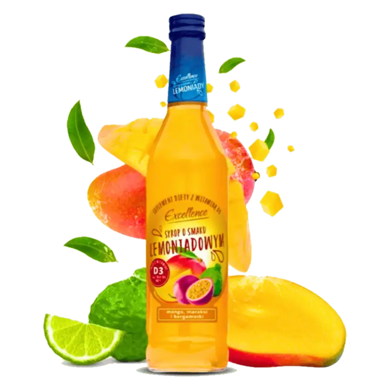 Excellence mangó, maracuja és bergamott ízü limonádé szörp