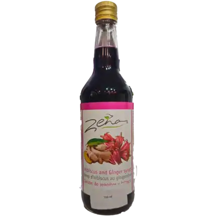 Zena hibiszkusz és gyömbér szörp