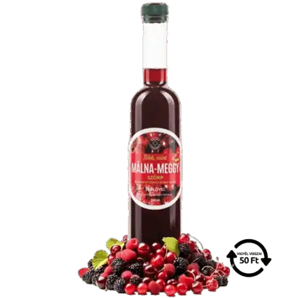 Málna-meggy Bálint szörp