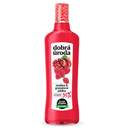 Zlatá Studňa málna és gránátalma jó termés szörp