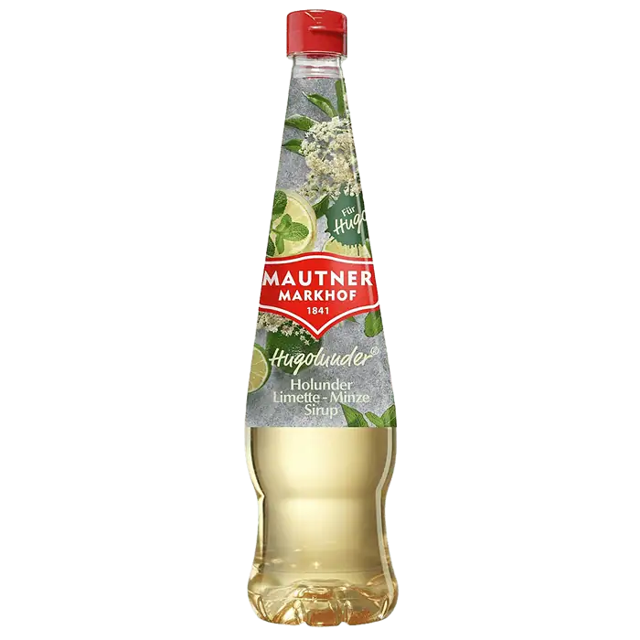 Mautner Markhof Hugolunder bodza–lime–menta szörp Mautner Markhof Hugolunder bodza–lime–menta szörp