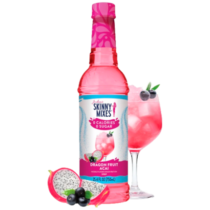 Sárkánygyümölcs és Açai szörp, nulla kalória, cukor nélkül