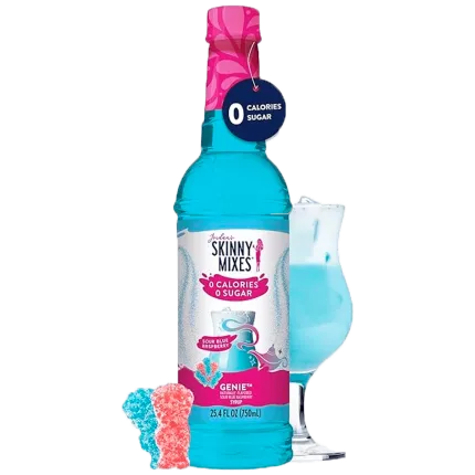 Savanykás kék málna dzörp (Sour Blue Raspberry) , nulla kalória, cukor nélkül