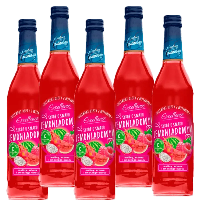 Excellence görögdinnye, málna és sárkánygyümölcs ízü limonádé szörp Excellence görögdinnye, málna és sárkánygyümölcs ízü limonádé szörp