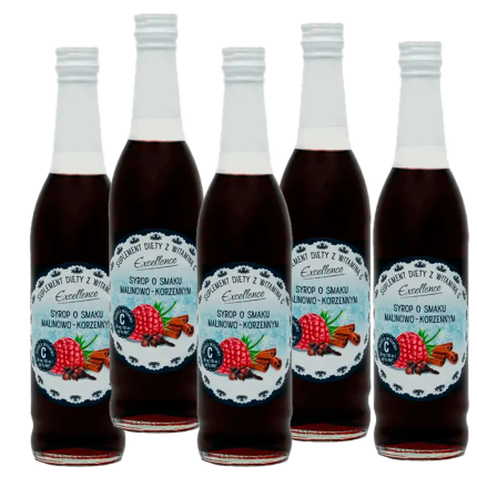 Excellence fűszeres ízű téli málnaszörp