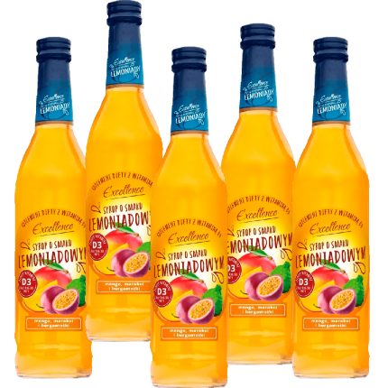 Excellence mangó, maracuja és bergamott ízü limonádé szörp