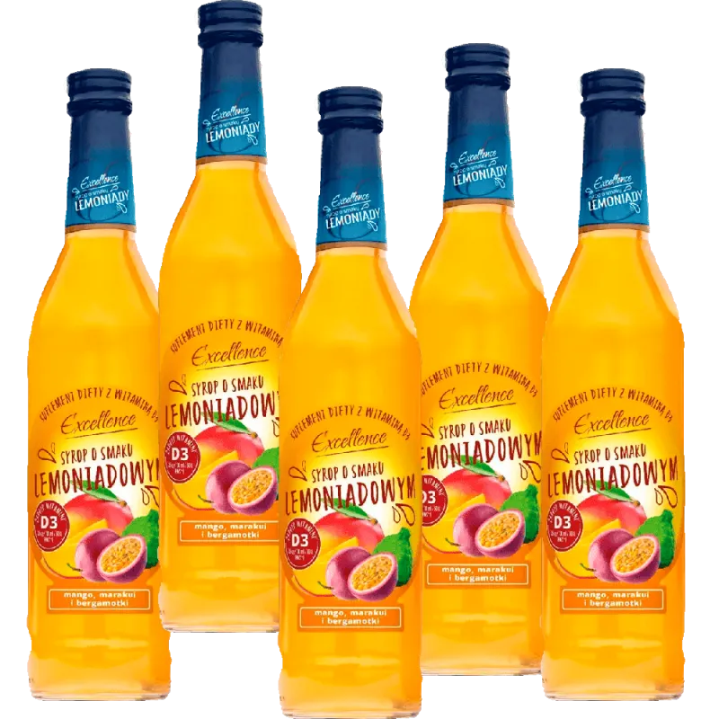 Excellence mangó, maracuja és bergamott ízü limonádé szörp