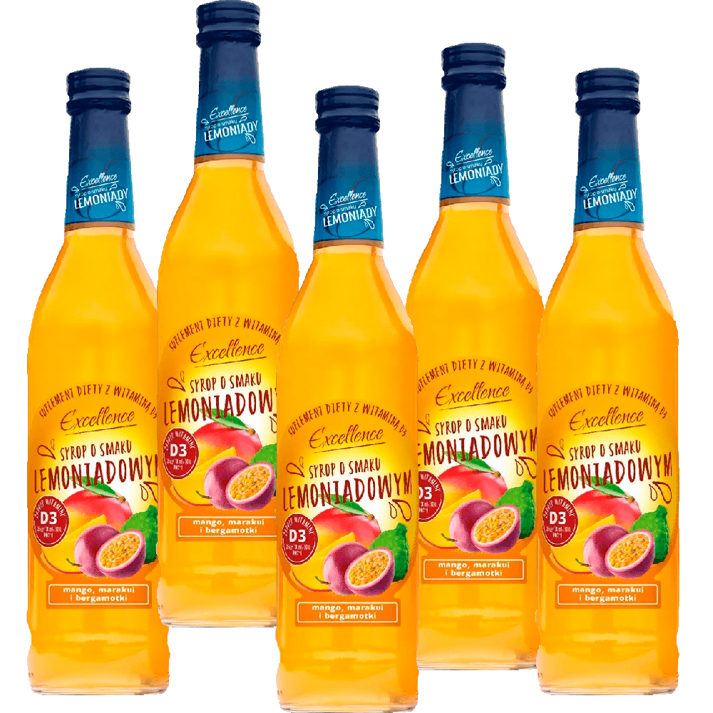 Excellence mangó, maracuja és bergamott ízü limonádé szörp Excellence mangó, maracuja és bergamott ízü limonádé szörp