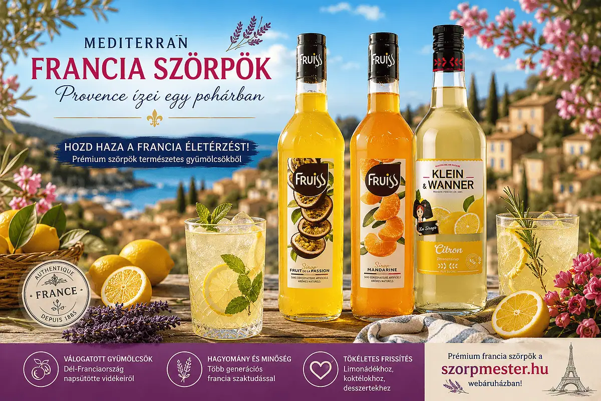 mediterrán francia szörpök