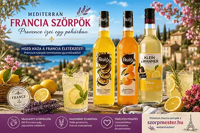 mediterrán francia szörpök
