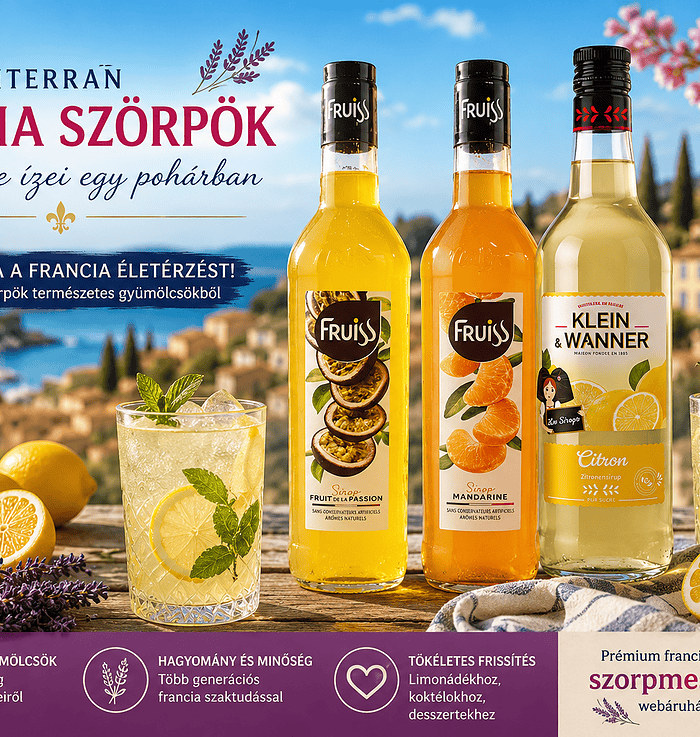 mediterrán francia szörpök
