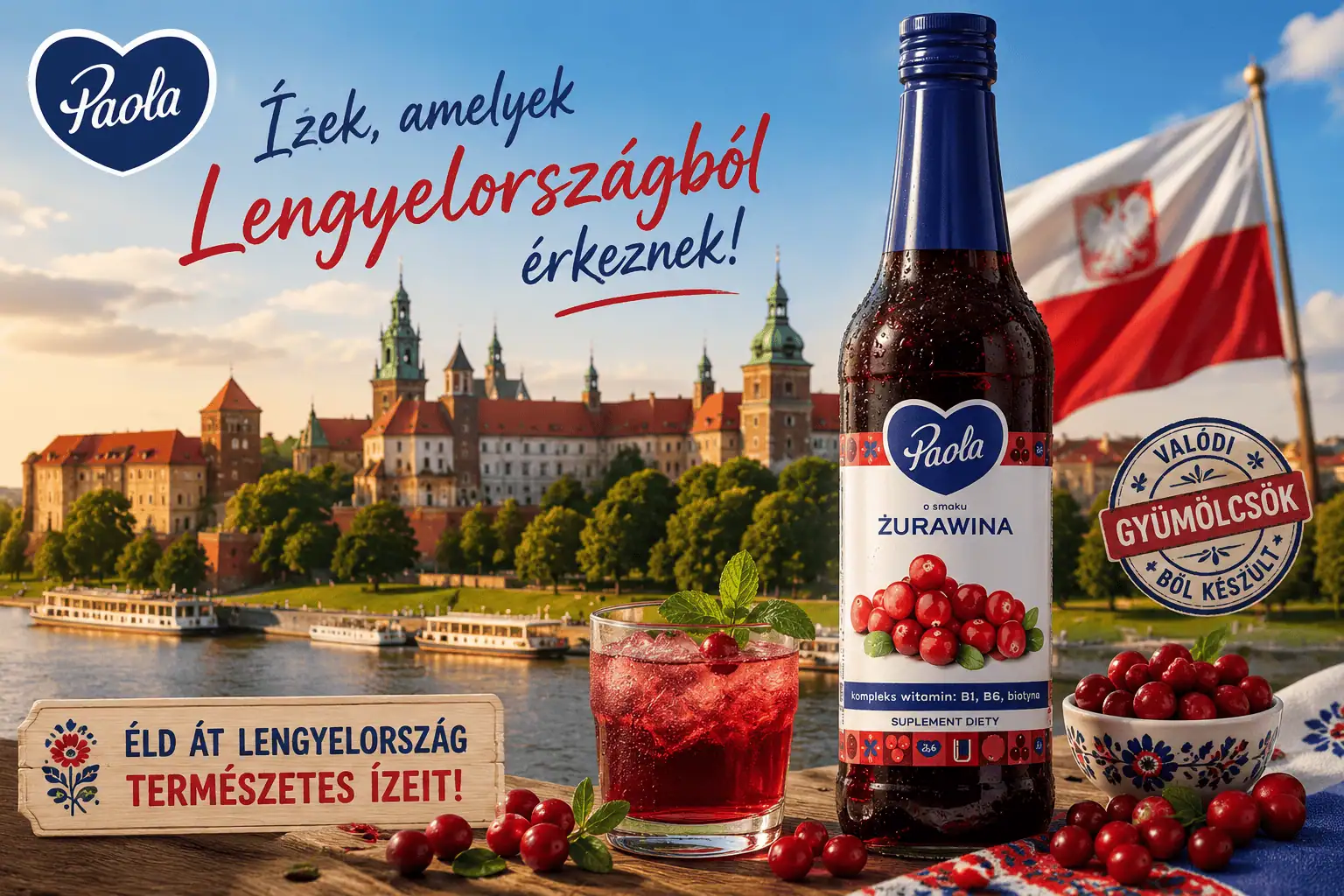 Lengyel áfonyás mézes limonádé