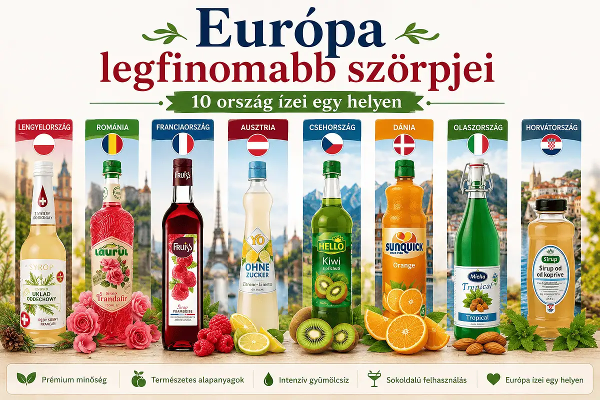 Európa legfinomabb szörpjei