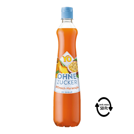 YO cukormentes őszibarack-maracuja szörp
