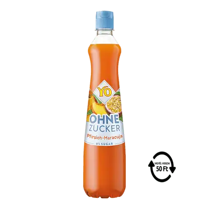 YO cukormentes őszibarack-maracuja szörp