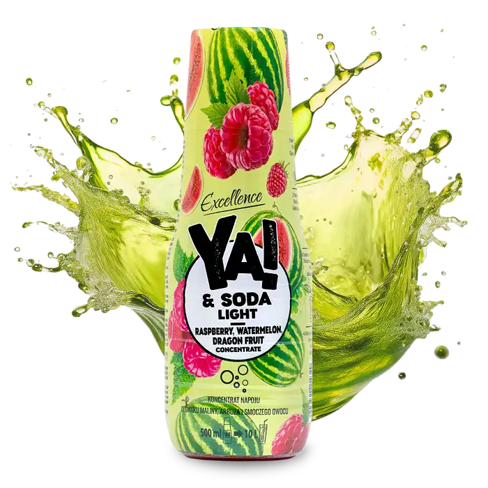 YA!&SODA Light Málna, görögdinnye és sárkánygyümölcs