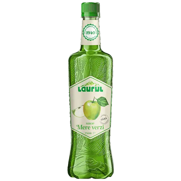 Laurul zöldalma szörp